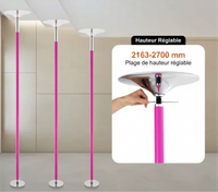 Barre de pole dance avec hauteur ajustable