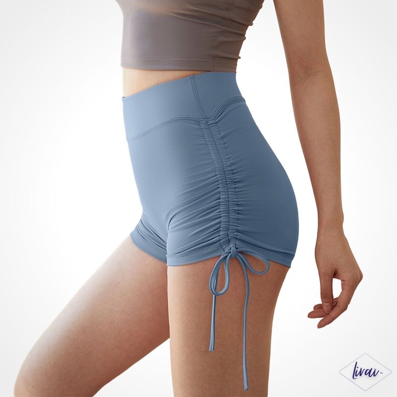 Black Booty Shorts FEOYA Women High Waisted Booty Shorts With