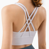 Brassière Pole Dance Entrelace – VYBE blanc