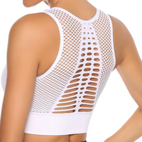 Brassière Pole Dance Aera Mesh blanc – VYBE™