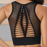 Brassière Pole Dance Aera Mesh noir – VYBE™