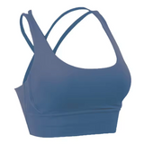 Brassiere Pole Dance Entrelace – VYBE bleu