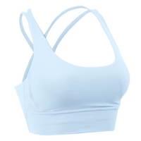 Brassiere Pole Dance Entrelace – VYBE bleu clair