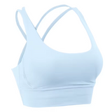 Brassiere Pole Dance Entrelace – VYBE bleu clair