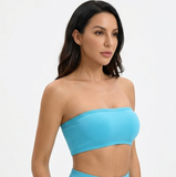 Brassiere pole dance Vertige VYBE - coloris bleu electrique vue de face