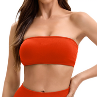 Brassiere pole dance Vertige VYBE - coloris orange vue de face