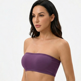 Brassiere pole dance Vertige VYBE - coloris prune vue de face