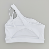 Brassière pole dance asymétrique VYBE™ blanc