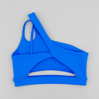 Brassière pole dance asymétrique VYBE™ bleu roi