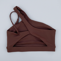 Brassière pole dance asymétrique VYBE™ chocolat
