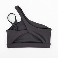 Brassière pole dance asymétrique VYBE™ graphite