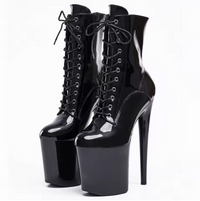 Chaussures pole dance plateforme studio entraînement Appolonia™ noir