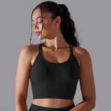 Crop top pole dance noir -  Cléopatra by Liraï