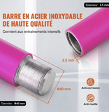 Détail construction acier inoxydable barre pole dance Q&G Dualmode – paroi 2,5mm anticorrosion