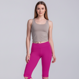 Femme en Legging pole dance rose - Niti