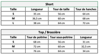 Guide des tailles - Ensemble Pole Dance Sillon – VYBE