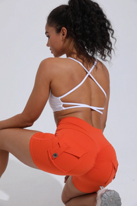 Short Pole Dance Cargo Bravoure – BLOW™ orange