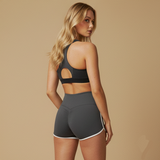 Short Pole Dance gris vue de dos - Pulse by BLOW 