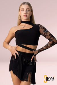 Ensemble Pole Dance Noir - Strelizia | Serenya