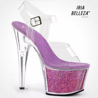 Chaussure pole dance plateforme violette