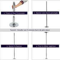 Installer une extension pour barre de pole dance