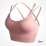 Crop top pole dance rose pastel -  Cléopatra by Liraï