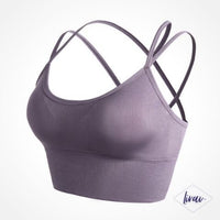 Crop top pole dance violet -  Cléopatra by Liraï