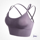 Crop top pole dance violet -  Cléopatra by Liraï