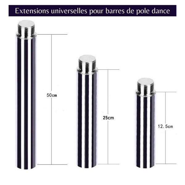 Extensiones de barra de pole dance todos los tamaños