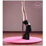 Tapis protection 120cm pour Pole Dance coloris rose ou noir