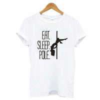 t shirt pole dance blanc