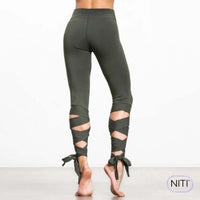 Tenue pole dance legging kaki