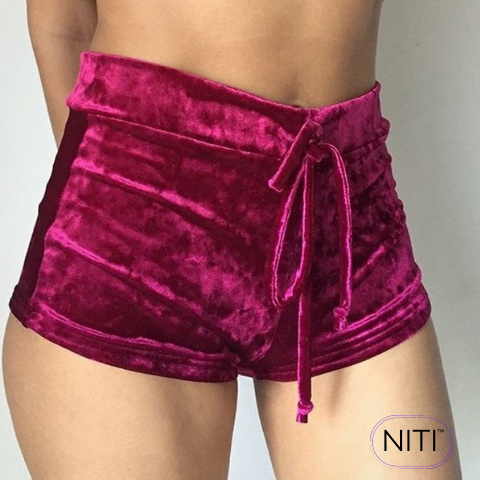 Shorts de pole dance de terciopelo - NITI ™