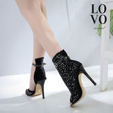 chaussure pour pole dance noire paillette 